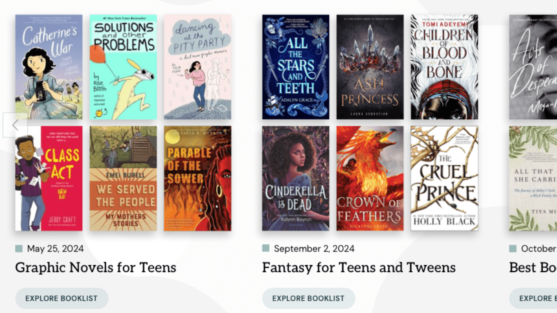 image representing the book-lists tool.