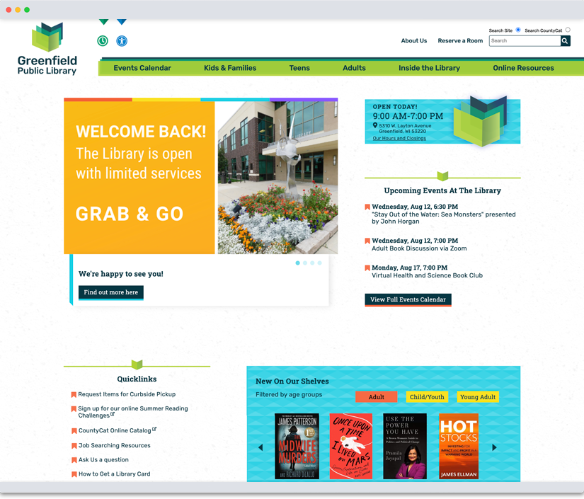 image relating to the Greenfield Public Library case study