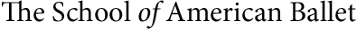 The School of American Ballet logo