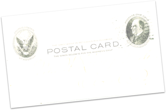 illustrated postal card