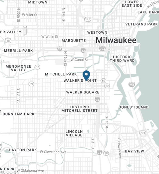 map of milwaukee location